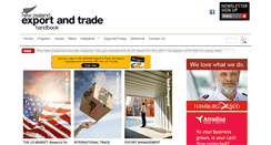 Desktop Screenshot of exportandtrade.co.nz